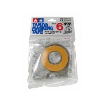 T87030 Tamiya 6mm Wide Masking Tape (Length:18m) with Dispenser