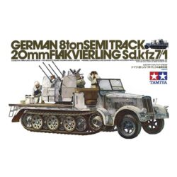 T35050 Tamiya German 8 Ton Semi Track 20mm Flakvierling Sd. Kfz 7/1 1:35
