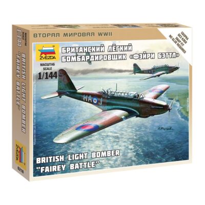 Z6218 Zvezda British Light Bomber Fairey Battle 1:144