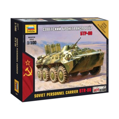 Z7401 Zvezda Soviet Personnel Carrier BTR-80 1:100