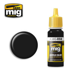 MIG032 Ammo Mig Satin Black 17ml