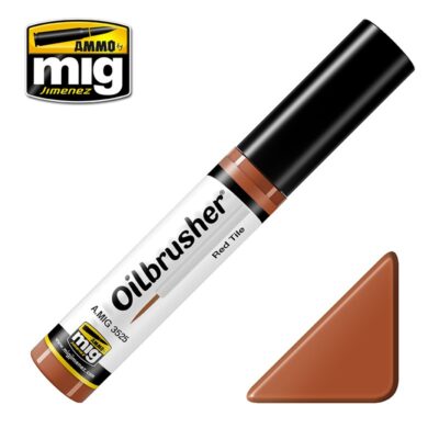 MIG3525 Ammo Mig Red Tile Oilbrusher 10ml