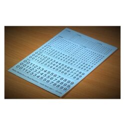 MM80001 Matho Models Decal Numbers Black