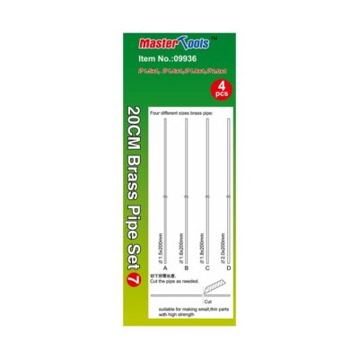 TM09936 Master Tools 20cm Brass Pipe Set 7 (4pc)