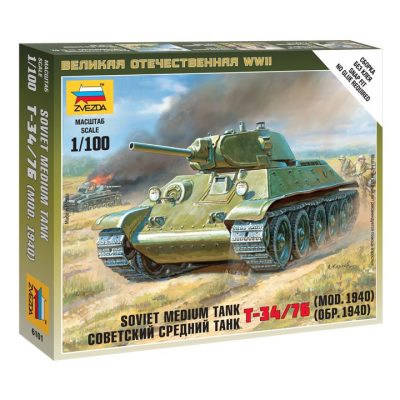 Z6101 Zvezda Soviet Medium Tank T-34/76 1:100
