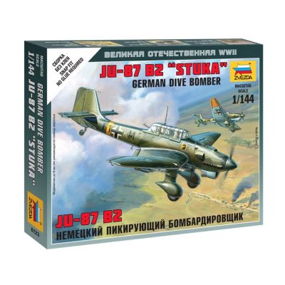 Z6123 Zvezda German Dive Bomber Ju-87 B2 Stuka 1:144