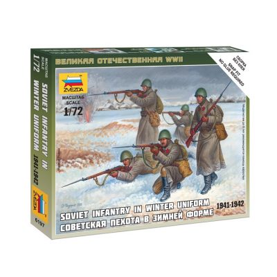 Z6197 Zvezda Soviet Infantry in Winter Uniform 1941-1942 1:72