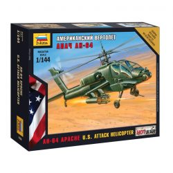 Z7408 Zvezda U.S. Attack Helicopter AH-64 Apache 1:144