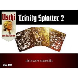 U4021 Uschi Airbrush Stencils Trinity Splatter 2