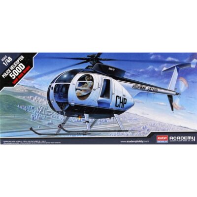 AY12249 Academy Police Helicopter 500D 1:48