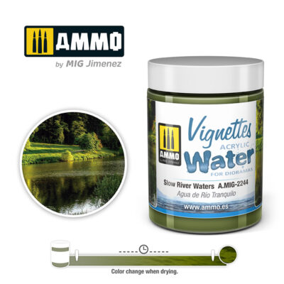 MIG2244 Ammo Mig Acrylic Water (Slow River Waters) 100ml