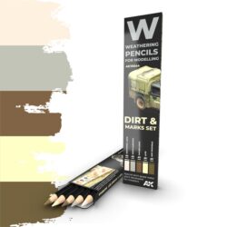 AK10044 AK Interactive Weathering Pencils Dirt & Marks Set