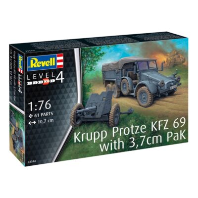 R03344 Revell Krupp Protze KFZ 69 with 3,7cm PaK 1:76