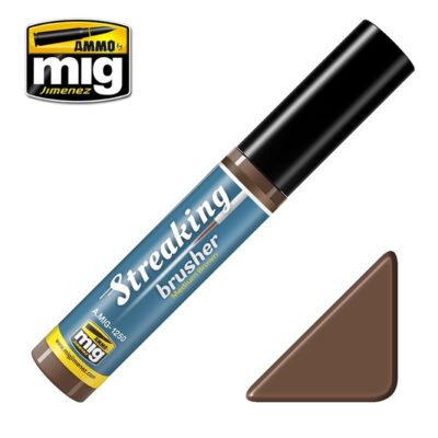 MIG1250 Ammo Mig Medium Brown Streakingbrusher 10ml