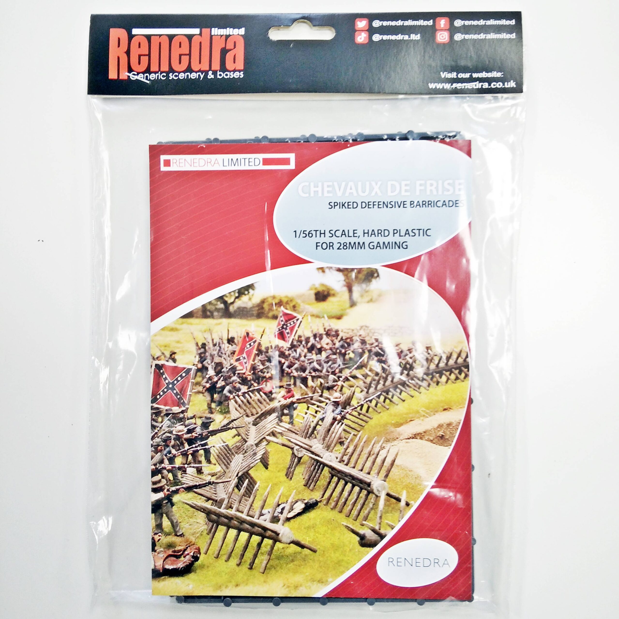 RNCHEVAUX Renedra Chevaux de Frise Spiked Defensive Barricade 28mm