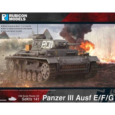 RU280091 Rubicon Panzer III Ausf E/F/G 28mm