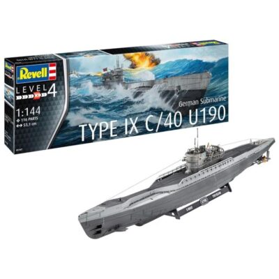 R05167 Revell German Submarine Type IX C/40 U190 1:144