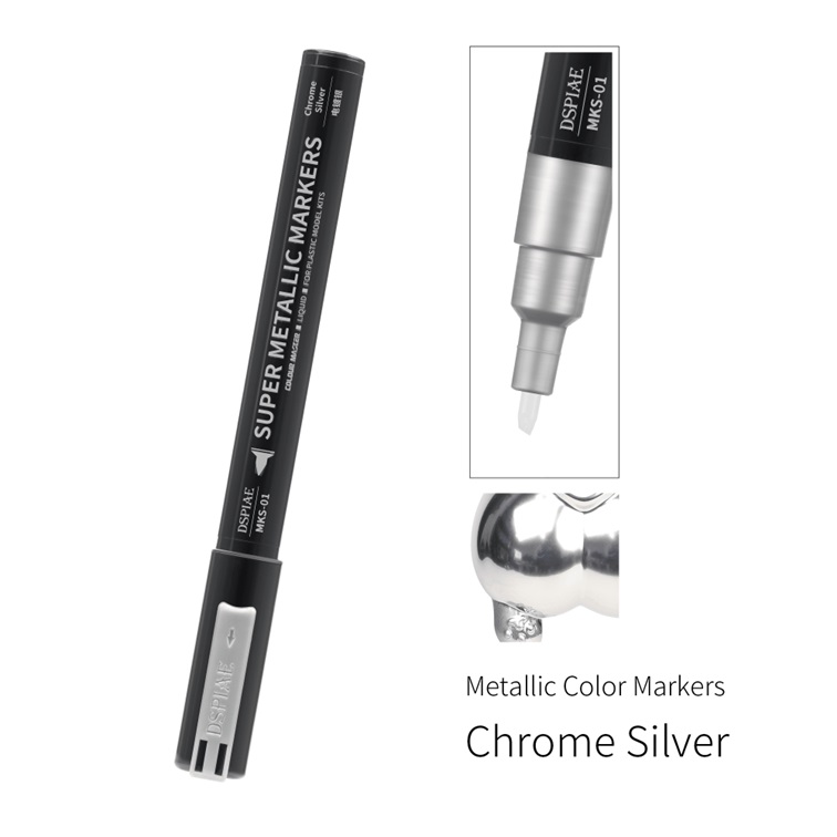 DS013 DSPIAE Super Metallic Markers Chrome Silver 17g