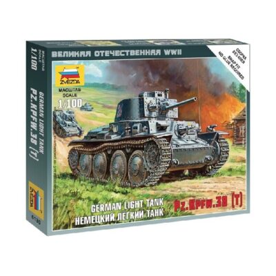 Z6130 Zvezda German Light Tank Pz.Kpfw.38(T) 1:100