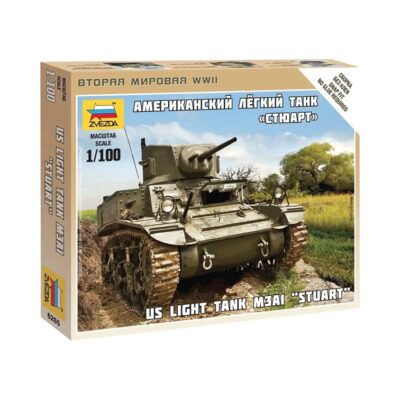 Z6265 Zvezda US Light Tank M3A1 Stuart 1:100