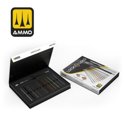 MIG8349 Ammo Mig Lock N Load Weathering Rechargable Technical Pencil (13 Lead Colours)