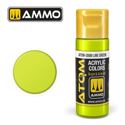ATOM20089 Ammo Atom Lime Green 20ml
