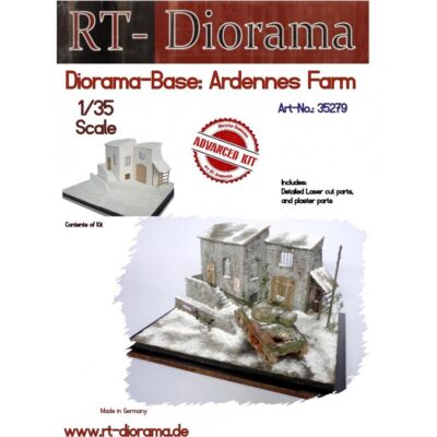 RT35279K RT-Diorama Cermaic Diorama-Base: "Ardennes Farm" 1:35