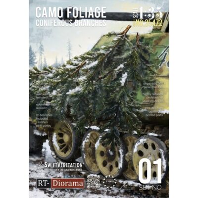 RT35472 RT-Diorama CAMO Folige Coniferous Brances 1:35