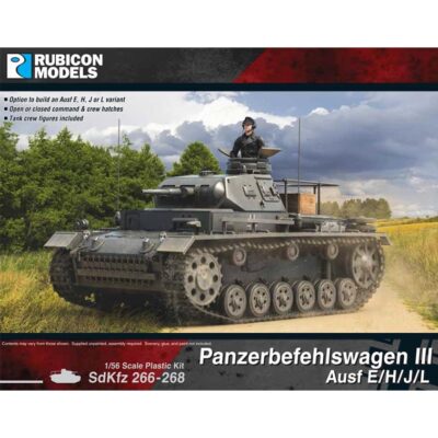 RU280093 Rubicon Panzerbefehlswagen III Ausf E/H/J/L 28mm