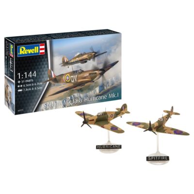 R03771 Revell Spitfire Mk.Ia & Hurricane Mk.1 1:144