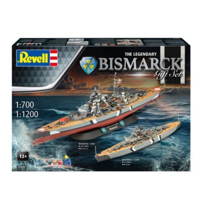 R05637 Revell The Legendary Bismarck Gift Set 1:700 1:1200