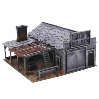 SPD048 Sarissa Precision Old West Blacksmiths Forge 28mm