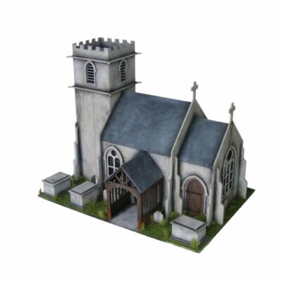 SPN093 Sarissa Precision World War Euorpe Small English Church (with Tower) 28mm