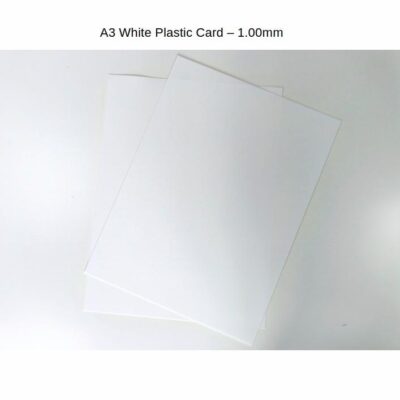 J40WL A3 White Plastic Card 1.00mm