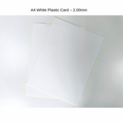 JP80 A4 White Plastic Card 2.00mm