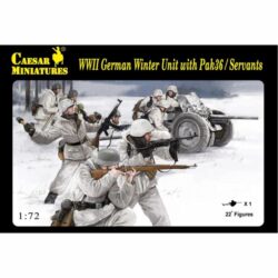 CH097 Caesar Miniatures WWII German Winter Unite with Pak36 / Servants 1:72