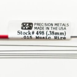 KS498 KS Precision Metals Music Wire .015” x 36” (0.38mm x 914.4mm) (5pcs)