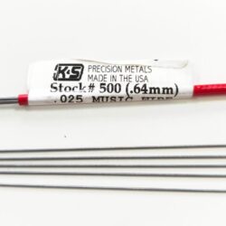 SK500 KS Precision Metals Music Wire .025” x 36” (0.64mm x 914.4mm) (5pcs)