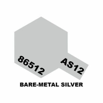 T86512 Tamiya AS12 Bare-Metal Silver 100ml