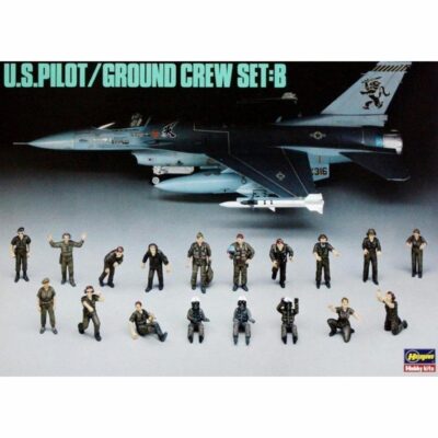 HAX485 Hasegawa US Pilot / Ground Crew Set B 1:48