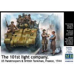 MA35164 Masterbox The 101st Light Company US Paratroopers & British Tankman France 1944 1:35