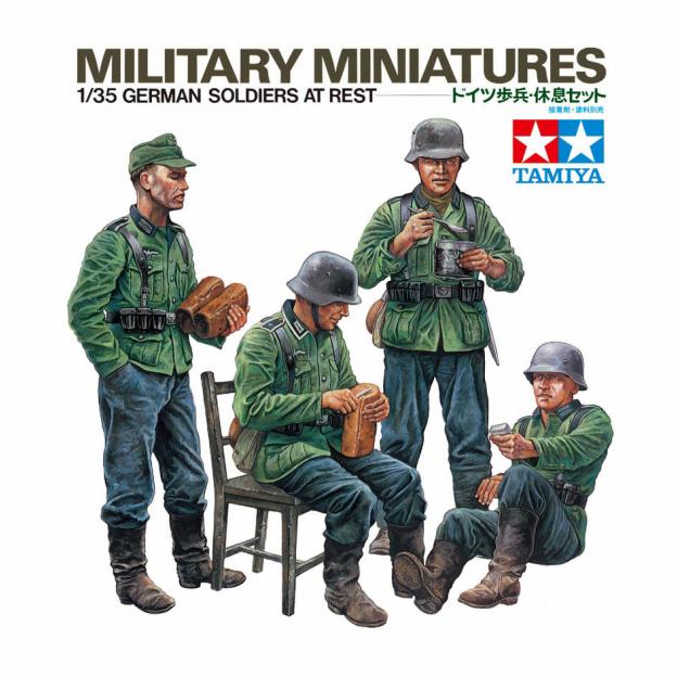 T35129 Tamiya German Soldiers at Rest 1:35