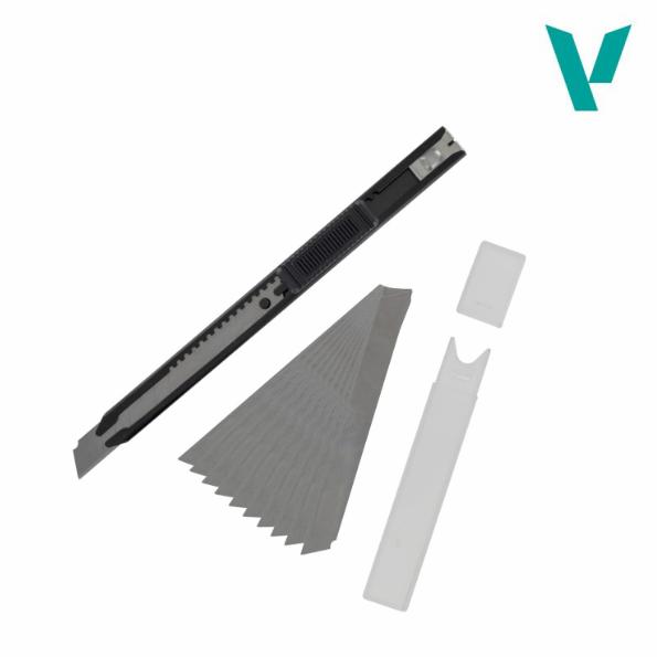 V06011 Vallejo Slim Snap-Off Knife & 10 Blades