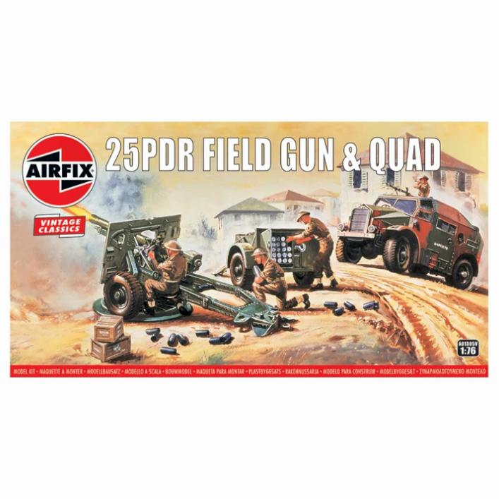 A01305V Airfix 25pdr Field Gun & Quad 1:76