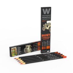 AK10041 AK Interactive Weathering Pencils Rust & Streaking Effects Set