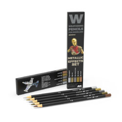 AK10046 AK Interactive Weathering Pencils Metallics Effects Set