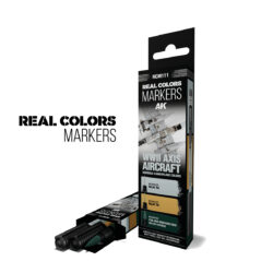 AKRCM111 AK Interactive Real Colors Markers WWII Axis Aircraft Squiggle Camoflage Colors