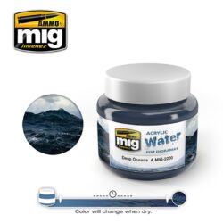 MIG2200 Ammo Mig Acrylic Water Deep Oceans 250ml