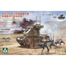 TAK02223 Takom ZRY-222 Unmanned Combat Ground Vehicle & Robot Wolves 1:35