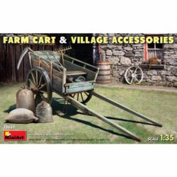 MI35657 Miniart Farm Cart & Village Accessories 1:35